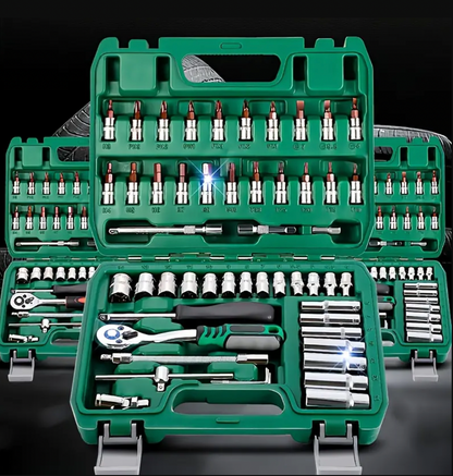 Versatile 46-Piece Pneumatic Tool Kit