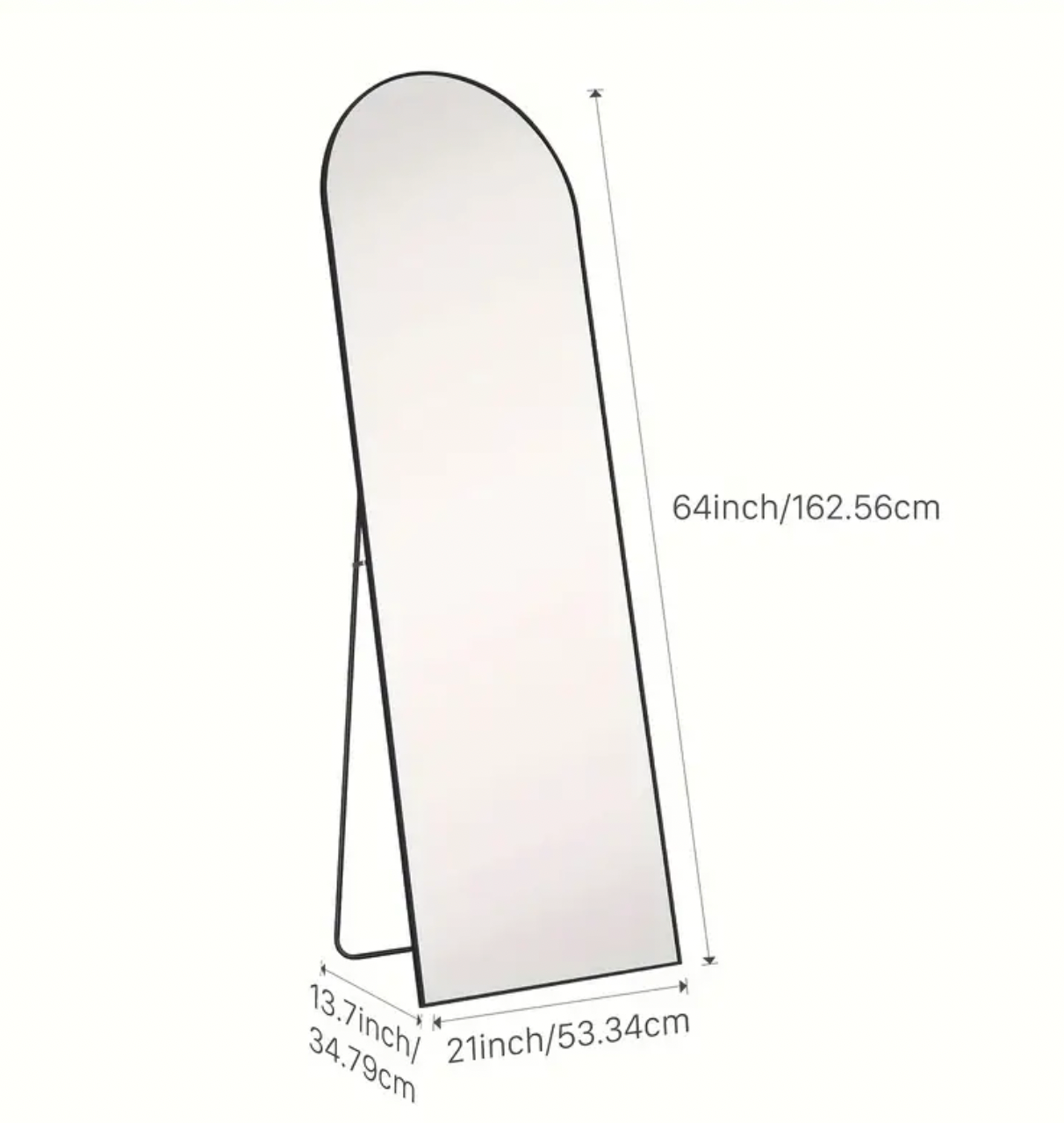 Elegant Full-Length Mirror "64""x21""