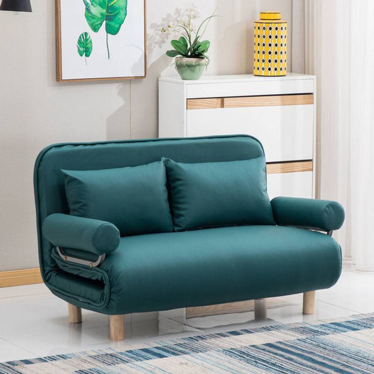 PRACTICAL FOLDING SOFA BED LEISURE LOUNGER