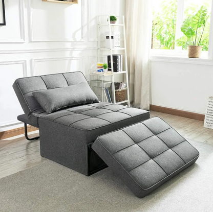 4 IN 1 Ottoman Bed Sofa Chair Lounger