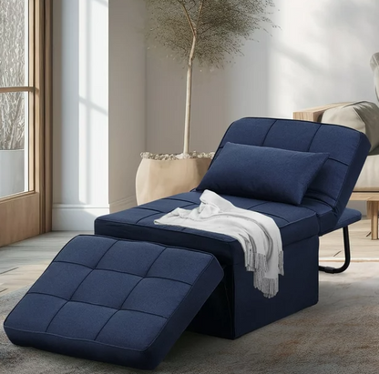 4 IN 1 Ottoman Bed Sofa Chair Lounger