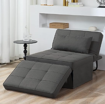 4 IN 1 Ottoman Bed Sofa Chair Lounger