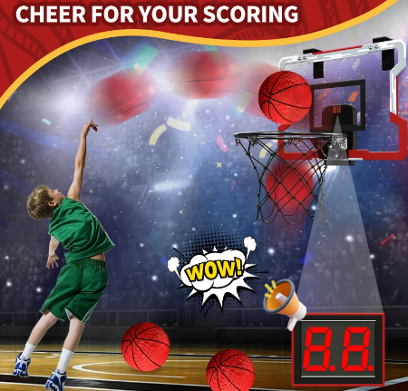 Outdoor Basketball Hoop for Kids Indoor Basketball Hoops - With Scoreboard